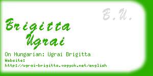 brigitta ugrai business card